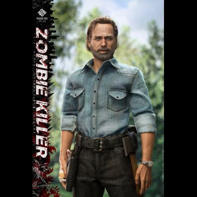 Рик Граймс (Ходячие мертвецы, Walking Dead) - КОЛЛЕКЦИОННАЯ ФИГУРКА 1/6  The Walking Dead Zombie killer (PT-sp53) - PRESENT TOYS
