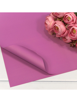 Пленка матовая в листах "Корейская" 56*56см 20шт Умеренный пурпурный ПЛ28/17