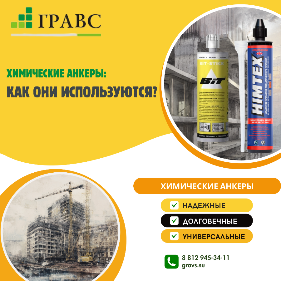 Химические анкеры: как они используются?