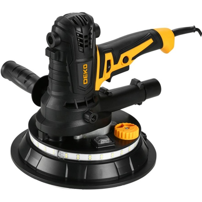 Шлифмашина эксцентриковая сетевая DEKO для стен и потолков с LED подсветкой