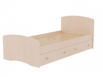 Детская недорогая кровать с ящиками для хранения