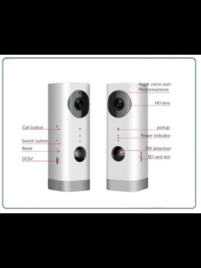 Комнатная беспроводная WiFi видеокамера на аккумуляторе с DVR, Full HD (до 35 дней) (ic See)