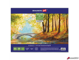 Холст на картоне BRAUBERG ART CLASSIC, 35×45 см, грунтованный, 100% хлопок, мелкое зерно.     191020