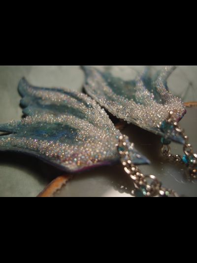 Волшебные серьги &quot;Крылышки Морозной Феи&quot;