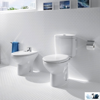 Унитаз ROCA VICTORIA 342399000 напольный с горизонтальным выпуском в комплекте с бачком 34139Z000 и механизмом смыва