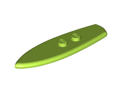 Minifigure, Utensil Surfboard Standard, Lime (90397 / 6102906)