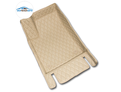 Коврики ЭЛИТ 3D бежевая экокожа и бежевая отстрочка