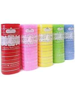 Shower Towel Body Healthy Bath Towel Мочалка-полотенце «Радуга» 1 шт