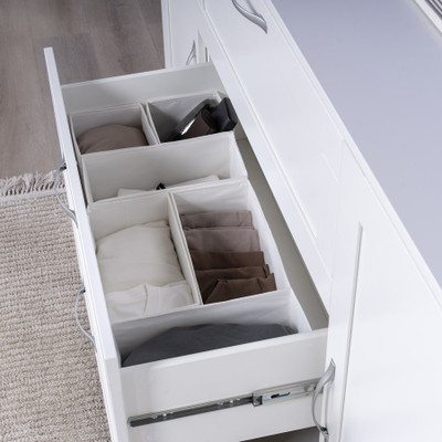 Сириус Тумба 2 двери и 3 ящика 1560х946х412 белый