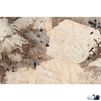 Керамогранит Creto Patagonia Bronze 180х120 см High Gloss серо - бежевый