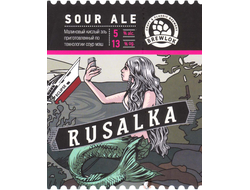 RUSALKA Raspberries Sour Ale 5% IBU 10 0.5л (180) Brewlok Brewery в бутылке