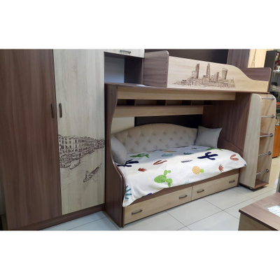 Кровать-чердак "Орион" Подростковая спальня