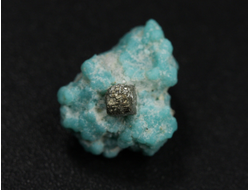 Бирюза с пиритом, США, Аризона (10*8*8 мм, 0,6 г) №36338