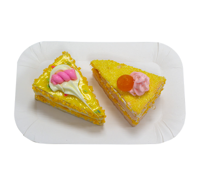 Тарелка картонная прямоуг. 100 шт. (белая), 140*210мм