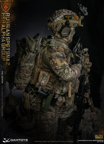 Снайпер спецназа "Альфа"  - Коллекционная ФИГУРКА 1/6 scale RUSSIAN SPETSNAZ FSB ALPHA GROUP SNIPER (78100) - DAMTOYS