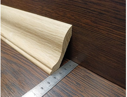 Плинтус ласточкин хвост 75х16 (40х62) из массива дуба (экстра)