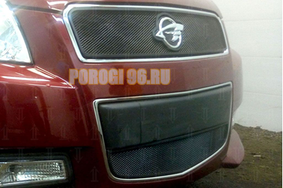 Защита радиатора Ravon Nexia R3 2016- black верх