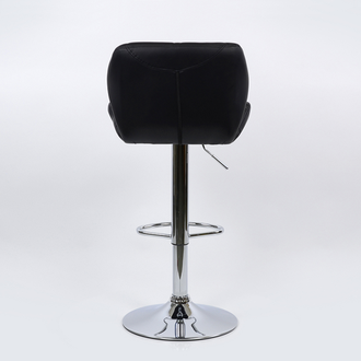 Барный стул  N-85 Diamond BR черная экокожа