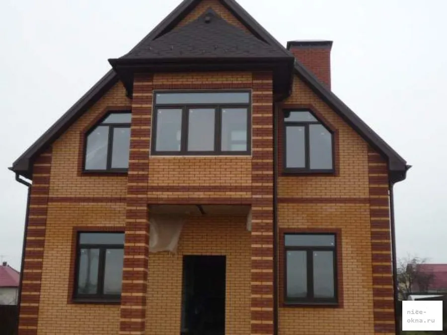 остекление загородного дома.  Всего 12 изделий с монтажом. 2х сторонняя ламинация. Профиль Рехау Эстет.  г.Суздаль, Владимирская обл.