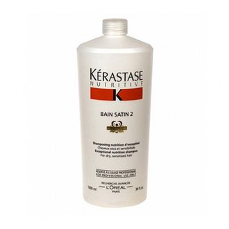 Kerastase Nutritive Bain Satin 2 - Шампунь-ванна для волос средней степени чувствительности, 1000 мл
