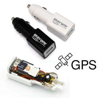 GSM жучок диктофон с gps трекером - автомобильный usb адаптер