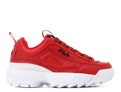 Кроссовки FILA DISRUPTOR 2 кожаные красные (36-40)