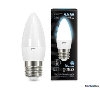 Gauss LED Candle 9.5w 840 E27