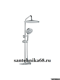 Душевой гарнитур Тропический душ + лейка 5 поз Lemark Лемарк LM8802C