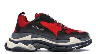 Balenciaga Triple S черно-красные