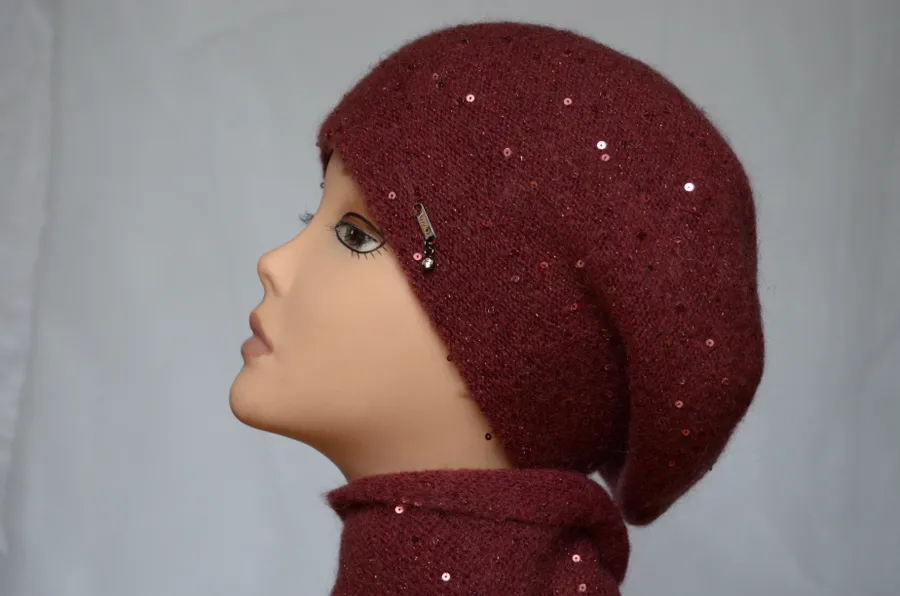 Вязаный итальянский шарф и берет Vizio 2020 фото