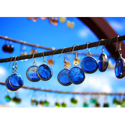 D0033 Синие сережки