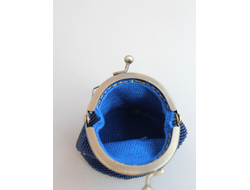 Монетница "Зодиак" Набор для вязания крючком с бисером от Ирины Рудевич - КОЗЕРОГ (синий)