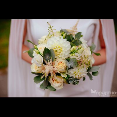 Букет невесты &amp; Бутоньерка № 1354