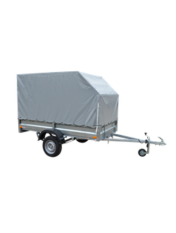 2.55х1.3, R13 Автомобильный легковой прицеп KOiRA 2.55 тент 1.4 аэроскос серый