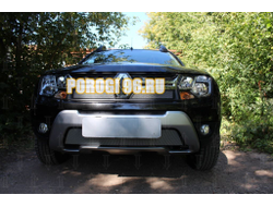 Защита радиатора Renault Duster 2015- chrome низ
