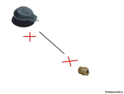 Щетка вращающаяся в сборе 500мм; вход М22х1,5ш.