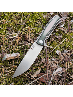 Складной нож Чиж NEXT сталь AUS10, рукоять G10, цвет тайга