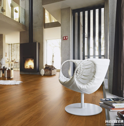 Паркетная доска Meister Дуб Гармония Веттерштайнальм 8833 в интерьере