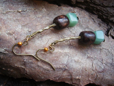 Бохо-серьги "Воспоминания об осени"