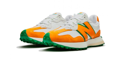 New Balance WS 327 Casablanca белые с оранжевым