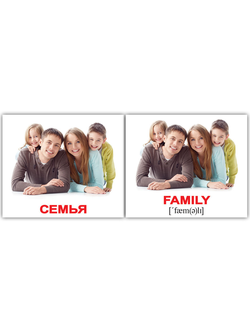 Набор карточек по лексической теме "Семья"