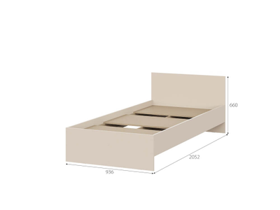 Гиза кровать 0,9 м Меланж (с основанием)