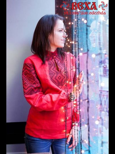 Сорочка «Небесный дар» Красная