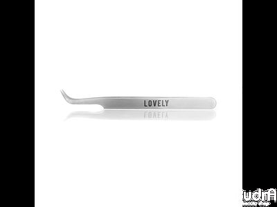 Lovely Пинцет для наращивания ресниц серия Soft изогнутый