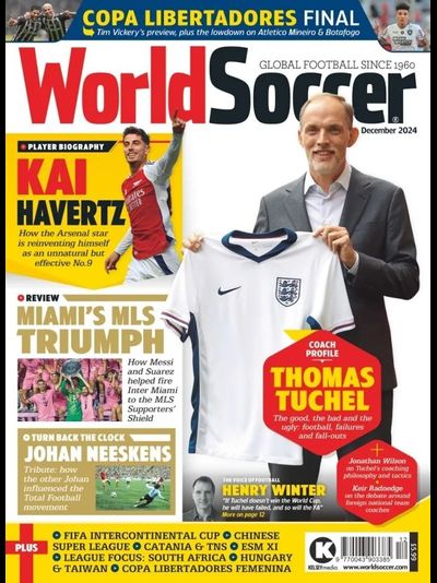 World Soccer Magazine December 2024 Иностранные журналы о футболе, иностранные журналы, Intpressshop