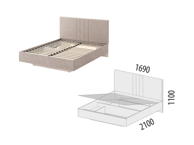 Кровать с подъемным механизмом Флоренция 904.21