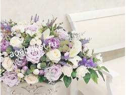 Композиция в бело-сиреневых тонах - Сиреневый рассвет № УНС023/Можно купить