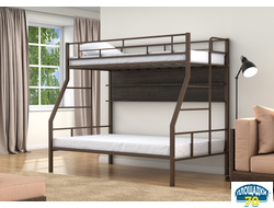 Двухъярусная кровать Раута Твист Коричневый полка венге
