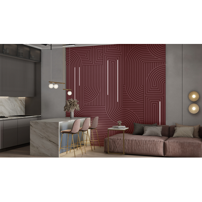 Гипсовая панель VECTOR + LED артикул M-0055