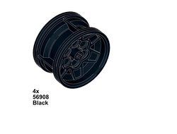 !АНАЛОГ! Wheels /  43' rims Black, BLACK (WHL12)